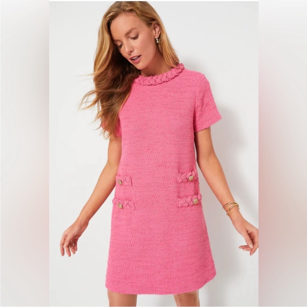 Tuckernuck Pink Textured Mini Dress